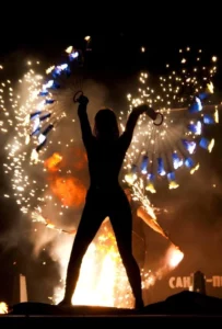 огненное шоу танец с веерами на выпускной | Pandora Show
