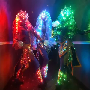 Яркое и стильной световое фрик шоу в Москве на выпускной, на вечеринку, на праздник | Pandora Show